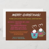 5x7 Moderne Cacao Cups Kerstfeest Uitnodiging (Voorkant / Achterkant)