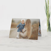 5x7 "Moderne Custom Photo Moederdag Kaart voor Mam (Achterkant)