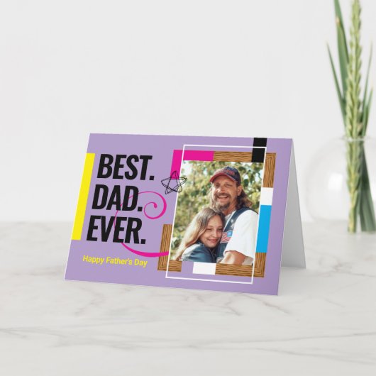 5x7 "Moderne Custom Photo Vaderdag Kaart voor Dad (Voorkant)