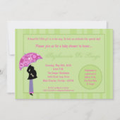 5x7 Moderne Mod Mam Shopping Baby shower Uitnodigi Kaart (Voorkant)