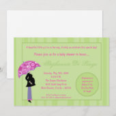 5x7 Moderne Mod Mam Shopping Baby shower Uitnodigi Kaart (Voorkant / Achterkant)