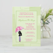 5x7 Moderne Mod Mam Shopping Baby shower Uitnodigi Kaart (Staand voorkant)