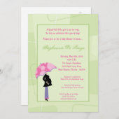 5x7 Moderne Mod Mam Shopping Baby shower Uitnodigi Kaart (Voorkant / Achterkant)