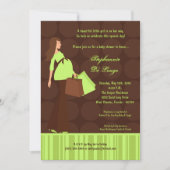 5x7 Moderne Mod Mam Shopping Baby shower Uitnodigi Kaart (Voorkant)