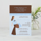 5x7 Moderne Mod Mam Shopping Baby shower Uitnodigi Kaart (Staand voorkant)