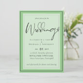 5x7 Moderne Script Overlay Budget Trouwuitnodiging (Staand voorkant)