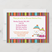 5x7 Moderne Snowman-kerstfeestdag Kaart (Voorkant)