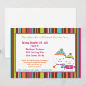 5x7 Moderne Snowman-kerstfeestdag Kaart (Voorkant / Achterkant)