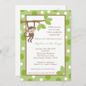 5x7 Monkey Oerwoud Safari Baby shower Uitnodiging (Voorkant / Achterkant)