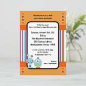 5x7 Monster Bash Halloween Feestuitnodiging Kaart (Staand voorkant)