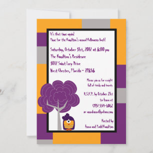5x7 Monster Bash Halloween Feestuitnodiging Kaart