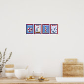5X7 Nautical Wall Art Collectie Poster (Keuken)