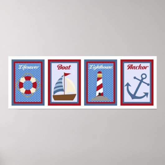 5X7 Nautical Wall Art Collectie Poster (Voorkant)