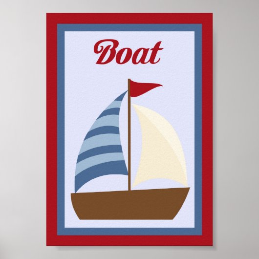 5X7 Nautische wand Poster (Voorkant)