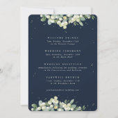 5x7 Navy Snowberry+Eucalyptus Trouw Itinerary (Voorkant)