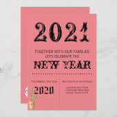 5x7 Nieuwjaar Eve uitnodiging Bohemian Cactus Succ (Voorkant / Achterkant)