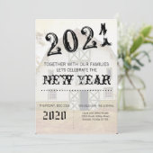 5x7 Nieuwjaar Eve Uitnodiging Zonsondergang Schuur (Staand voorkant)