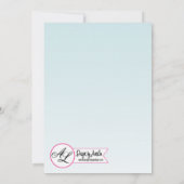 5x7 Nieuwjaarsnacht uitnodiging Tropische bloemen  (Achterkant)