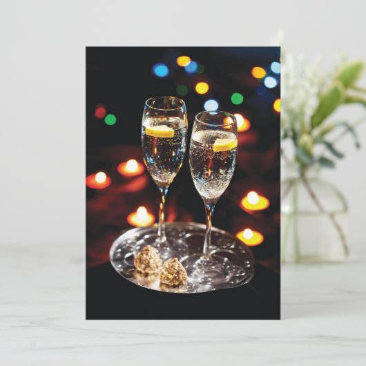 5x7 Nieuwjaarsuitnodiging Kaart (Staand voorkant)