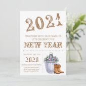 5x7 Nieuwjaarsuitnodiging Zomer Landelijke Bruilof Kaart (Staand voorkant)