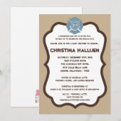 5x7 Nojo Brandmotor Baby shower Uitnodiging (Voorkant / Achterkant)