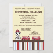 5x7 Nojo Fire Engine Baby Shower Invitation Kaart (Voorkant)
