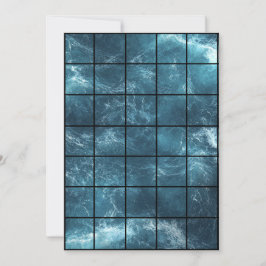 5x7 Ocean Paper Gridmap Kaart