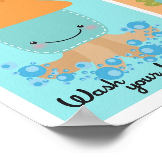 5x7 Ocean Squid Zee Horse Bathroom Wall Art Poster (Hoek)