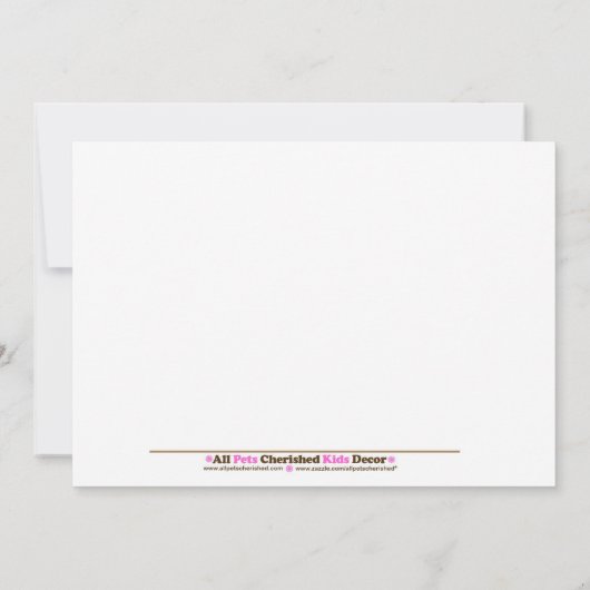 5x7 Oerwoud Alphabet Soup Dot Baby shower Kaart (Achterkant)