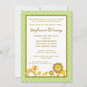 5x7 Oerwoud Boy Gir TRIPLETS Baby shower Uitnodigi Kaart (Voorkant)