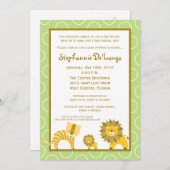 5x7 Oerwoud Boy Lion Safari Baby shower Uitnodigin Kaart (Voorkant / Achterkant)