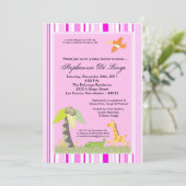 5x7 Oerwoud Dieren Baby shower Kaart (Staand voorkant)