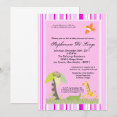 5x7 Oerwoud Dieren Baby shower Kaart (Voorkant / Achterkant)