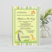 5x7 Oerwoud Dieren Baby shower Kaart (Staand voorkant)