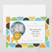 5x7 Oerwoud King Lion Zoo Foto geboorteaankondigin Aankondiging (Voorkant / Achterkant)