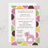 5x7 Oerwoud Queen Tiger Baby shower Invitation Kaart (Voorkant / Achterkant)