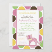 5x7 Oerwoud Queen Tiger Baby shower Uitnodiging (Voorkant)