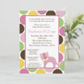5x7 Oerwoud Queen Tiger Baby shower Uitnodiging (Staand voorkant)