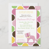 5x7 Oerwoud Queen Tiger Birthday Party Invitation Kaart (Voorkant)