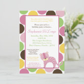 5x7 Oerwoud Queen Tiger Birthday Party Invitation Kaart (Staand voorkant)