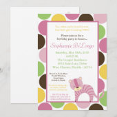 5x7 Oerwoud Queen Tiger Birthday Party Invitation Kaart (Voorkant / Achterkant)