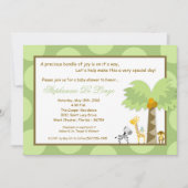 5x7 Oerwoud Safari Zoo Anima Baby shower Uitnodigi Kaart (Voorkant)