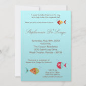 5x7 onder Zee OceanFish Baby shower Invitation Kaart (Voorkant)