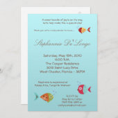5x7 onder Zee OceanFish Baby shower Invitation Kaart (Voorkant / Achterkant)