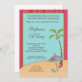 5x7 op de uitnodiging voor tropisch Baby shower in (Voorkant / Achterkant)