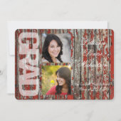 5x7 Oude Red Barn Wood Weer Hogere Aankondiging (Voorkant)