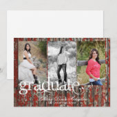 5x7 Oude Red Barn Wood Weer Hogere Aankondiging (Voorkant / Achterkant)