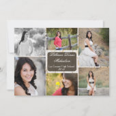 5x7 Oude Witte Schuur Hout Weer Senior Aankondigin Aankondiging (Voorkant)