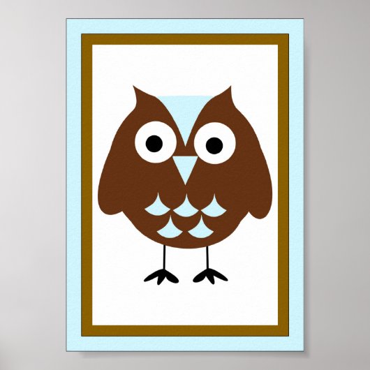 5X7 Owl Wall Art Poster (Voorkant)