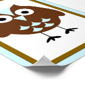 5X7 Owl Wall Art Poster (Hoek)